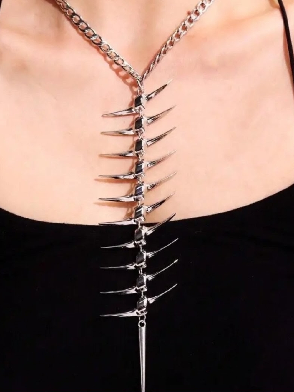 Spike Vertebrae Pendant Necklace - Women Jewelry